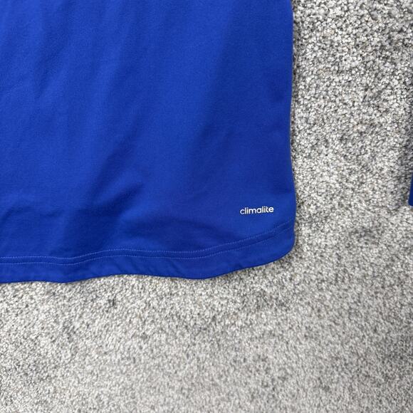 Adidas Shirt Womens Medium Climalite Quarter Zip Running Thumbholes Athletic - Picture 12 of 14